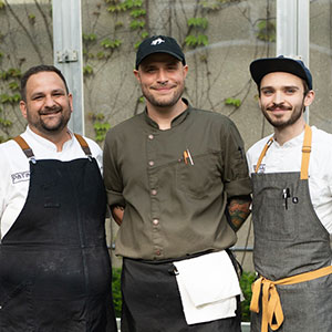Chef Evan Wargo and Chef Jacob Whitefield of Flat #12 Mushrooms