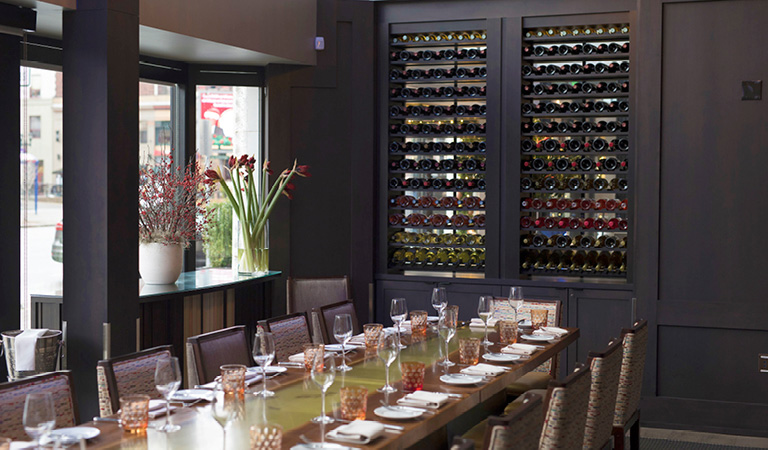 Private events in the private room at Patina 250, 250 Delaware Ave Buffalo ny