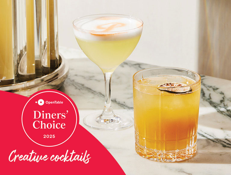 Voted "Creative Cocktails" by Opentable