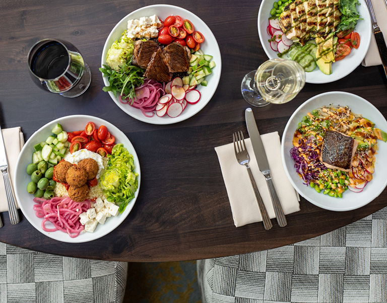 Lunch Bowls served at Patina 250 in downtown Buffalo, NY